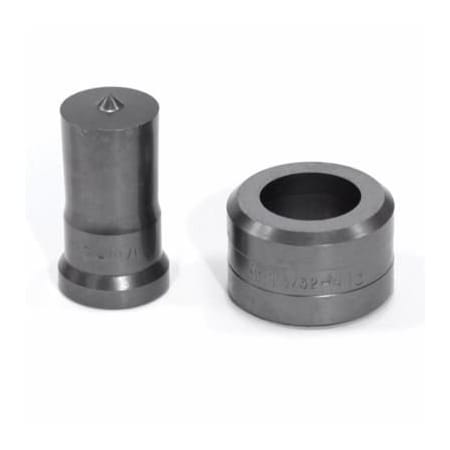 Edwards Punch And Die Set, Round, 1116 In Punch, 1332 In Die Sizes Included, 2 Piece, For Use With PD1-1/16